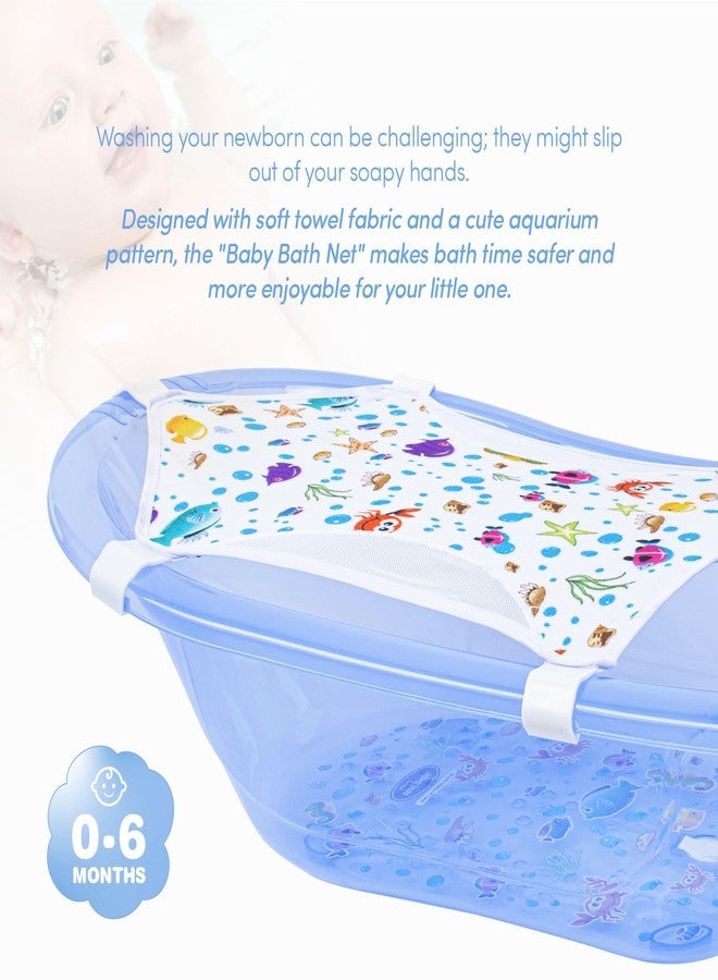 Sevi Bebe Patterned Towel Baby Bath Net - Adjustable, Safe, and Hygienic, 6 Point Safety Feature - Image 2